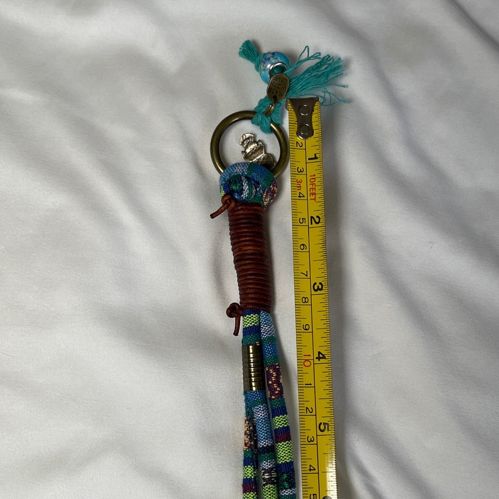 Colorful Woven Dog Collar with Charms - Picture 9 of 10